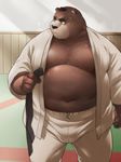  bear chubby judo mammal musclegut open-shirt 