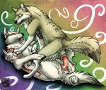  amaterasu animal_genitalia canine cum deity dildo dog duo female feral insertion mammal open_mouth orgasm penetration pussy sex sex_toy tongue vaginal vaginal_penetration video_games wolf ōkami 