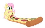  2015 absurd_res cheese cutie_mark eating equine female feral fluttershy_(mlp) food friendship_is_magic hair hi_res holding long_hair mammal my_little_pony pegasus pizza solo wings zutheskunk 