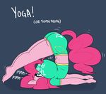  2015 anthro big_breasts big_butt breasts butt earth_pony equine female friendship_is_magic horse huge_breasts mammal my_little_pony pinkie_pie_(mlp) pony solo somescrub yoga 