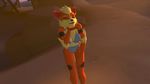  3d anthro arcanine beach bikini black_nose blowing_kiss canine cgi clothing female fur looking_at_viewer mammal nintendo one_eye_closed outside pok&eacute;mon pyrofrost135 sand seaside smile solo source_filmmaker swimsuit video_games wink 
