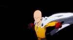  1boy animated animated_gif bald cape gloves madhouse male male_focus one-punch_man onepunch_man red_gloves saitama_(one-punch_man) saitama_(onepunch_man) solo superhero 