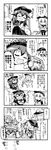  &gt;_&lt; 0_0 1boy 4girls 4koma :d :o ^_^ admiral_(kantai_collection) akatsuki_(kantai_collection) alternate_headwear anchor_symbol beamed_eighth_notes clapping closed_eyes comic commentary cover crying downscaled faceless faceless_male fang flat_cap flying_sweatdrops folded_ponytail fourth_wall futon gloves greyscale hair_between_eyes hands_on_own_face hat heart herada_mitsuru hibiki_(kantai_collection) highres ikazuchi_(kantai_collection) imagining inazuma_(kantai_collection) kantai_collection long_hair long_sleeves lying md5_mismatch military military_uniform monochrome multiple_girls musical_note mvp neckerchief nightcap o_o on_stomach one_eye_closed open_mouth peaked_cap pleated_skirt resized school_uniform serafuku sigh sitting skirt smile snot sparkle spoken_ellipsis spoken_musical_note standing standing_on_one_leg streaming_tears sweatdrop tears thighhighs translated triangle_mouth under_covers uniform wavy_mouth 