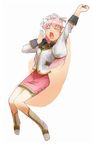  bad_id bad_pixiv_id full_body galaxy_angel milfeulle_sakuraba nyama pencil_skirt skirt solo stretch yawning 