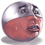  electrode face gen_1_pokemon lowres miles_dyson no_humans parody pokemon pokemon_(creature) terminator what 