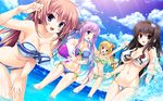  :d aoi_yui ariko_youichi ass_visible_through_thighs ball beachball bikini breasts cloud day dutch_angle fang game_cg groin inuzumi_masaki izumo_sakurako kiryuu_sarasa large_breasts leaning_forward long_hair mibu_natsume multiple_girls navel ocean open_mouth scramble_lovers sky smile splashing sun_beam swimsuit thigh_gap underboob wading water 