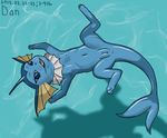  eeveelution inviting mercmech nintendo pok&eacute;mon pussy spreading swimming vaporeon video_games water 