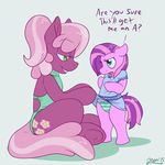  2015 cheerilee_(mlp) earth_pony english_text equine fan_character female feral friendship_is_magic horse mammal my_little_pony pony skoon smile text undressing 