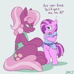  2015 cheerilee_(mlp) earth_pony english_text equine fan_character female feral friendship_is_magic horse mammal my_little_pony pony pussy skoon smile text undressing 