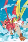  ambiguous_gender anthro clothing cloud comic dragon momiji_yu-ga panties scalie solo tongue tongue_out underwear wings 