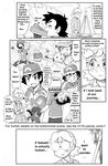  citron_(pokemon) eureka_(pokemon) gouguru monochrome pokemon satoshi_(pokemon) serena_(pokemon) translated 