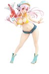  1girl bikini eyes figure hair long pink red sexy sonico super super_sonico swimsuit 