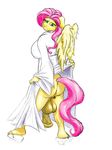  clothing dickgirl fluttershy_(mlp) friendship_is_magic intersex japanese_clothing kimono my_little_pony tria_(artist) wings 
