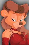  bear breasts disney elbow_gloves gloves gown mammal milf mother parent rebecca_cunningham talespin unknown_artist 