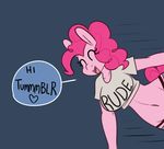  2015 anthro clothed clothing digital_media_(artwork) earth_pony english_text equine female friendship_is_magic horse mammal my_little_pony pinkie_pie_(mlp) pony solo somescrub text 