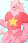  anthro anthrofied balls biceps cartoon_network claws clothing cum cum_on_penis erection feline lion lion_(steven_universe) looking_at_viewer male mammal mane manly muscles navel orgasm pecs penis precum ringersoul sharp_claws shirt smile solo standing steven_universe teeth thick_thighs vein veiny_penis 