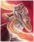  anthro feline female lion mammal pinup pose pussy sekhmet tasteful warrior warrioress 