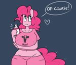  &lt;3 anthro big_breasts breasts earth_pony english_text equine erect_nipples female friendship_is_magic horse huge_breasts mammal my_little_pony nipples pinkie_pie_(mlp) pony solo somescrub text 