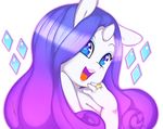  &lt;3 &lt;3_eyes 2015 blue_eyes breasts equine eyeshadow female friendship_is_magic hair horn makeup mammal my_little_pony nude open_mouth rarity_(mlp) ring solo tesuai tongue unicorn white_body 