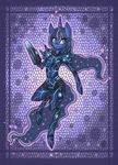  2015 anthro anthrofied armor blue_eyes blue_fur blue_hair breasts clothed clothing crossover dark_samus digital_media_(artwork) equine female friendship_is_magic fur hair horn horse long_hair mammal metroid my_little_pony nintendo pony pose princess_luna_(mlp) raptor007 smile solo spacesuit unicorn video_games weapon 