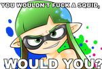  english_text female green_eyes green_hair hair inkling looking_at_viewer pointy_ears solo splatoon text 