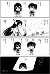  akagi_(kantai_collection) comic fubuki_(kantai_collection) greyscale kaga_(kantai_collection) kantai_collection monochrome multiple_girls nagato_(kantai_collection) nuclear_weapon owari_(ascii_art) shinkaisei-kan the_big_o translation_request wasu 