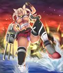  breasts explosion glasses kantai_collection kazedesune large_breasts musashi_(kantai_collection) pink_eyes 