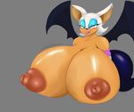  anthro areola bat big_breasts breasts erect_nipples female huge_breasts mammal mrmadhead nipples rouge_the_bat sega sonic_(series) 