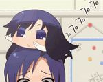  animated animated_gif black_hair blue_eyes chibi chihyaa idolmaster kisaragi_chihaya lowres puchimasu! 