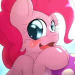  behind-space blush earth_pony equine female feral friendship_is_magic horse mammal my_little_pony pinkie_pie_(mlp) pony solo 