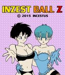  2015 2_girls 2girls aqua_hair arm arms art babe bare_shoulders big_breasts black_bra black_hair blue_eyes blue_gloves bra breast_press breasts bulma bulma_brief cleavage collarbone corsage daughter dbz dragon_ball dragonball_z female gloves hot hug hugging incest incestus inzest_ball_z large_breasts lavender_background lingerie looking_at_viewer midriff multiple_girls mutual_yuri navel neck open_mouth outstretched_arm outstretched_hand purple_background sexy short_hair smile stockings strapless videl videl_satan 