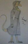  anthro claws clothing colorful female leval lizard pencil_sketch reptile scales scalie trenchcoat unknown_artist 