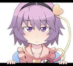  bad_id bad_pixiv_id eyes hairband heart komeiji_satori masuneko purple_eyes purple_hair short_hair solo touhou 