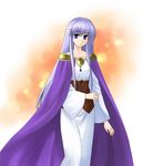  74 cape fire_emblem fire_emblem:_seisen_no_keifu long_hair purple_eyes purple_hair solo yuria_(fire_emblem) 