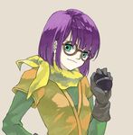  bomb chrono_(series) chrono_trigger glasses green_eyes lucca_ashtear purple_hair rurukomame short_hair 