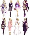  ar_tonelico ar_tonelico_ii blonde_hair breasts chroche_latel_pastalie costume_chart gloves highres long_hair medium_breasts nagi_ryou official_art purple_eyes thighhighs 