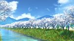  day ihara_asta no_humans original river scenery sky tree water 