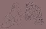  balls bandai blush chubby cum cum_on_self cum_on_tail digimon dripping expressions gabumon horn humanoid_penis male monochrome opencanvas pelt penis reclining redras_shoru scalie sitting solo spread_legs spreading thick_penis tongue tongue_out vein veiny_penis 