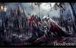  bad_id bad_pixiv_id blood bloodborne death disembodied_head gascoigne guro hunter_(bloodborne) mobius_(suicideloli) monster night night_sky sky 