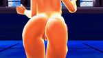  3d animated animated_gif ass ass_shake bikini dancing lowres mikumikudance mmd purple_hair swimsuit thong 