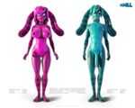  android big_breasts blue_eyes blue_hair blue_skin breasts cabbit cat cgi collar duo erection eyelashes facial_piercing feline female freckles hair hybrid lagomorph lip_piercing lips long_ears male mammal navel nipples penis piercing pink_eyes pink_hair pink_skin pixell pussy rabbit rubber standing text toes voxell voxell_voxell wide_hips 