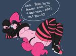  anthro big_breasts breasts earth_pony english_text equine female friendship_is_magic horse mammal my_little_pony pinkie_pie_(mlp) pony somescrub text under_boob 