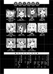  6+girls admiral_(kantai_collection) akashi_(kantai_collection) akebono_(kantai_collection) anger_vein angry bangs blunt_bangs bow bowtie closed_eyes comic glint greyscale hat headgear hibiki_(kantai_collection) inazuma_(kantai_collection) kamio_reiji_(yua) kantai_collection kongou_(kantai_collection) long_hair monochrome multiple_girls murakumo_(kantai_collection) narrowed_eyes shiranui_(kantai_collection) short_hair sparkling_eyes suzuya_(kantai_collection) sweatdrop translated veins yua_(checkmate) yuubari_(kantai_collection) yuudachi_(kantai_collection) 