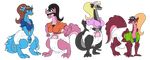  34qucker amy_(slayermike471) anthro breasts claire_(slayermike471) diaper dragon female jasmine_(slayermike471) natalie_(slayermike471) 