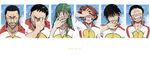  6+boys imaizumi_shunsuke kinjou_shingo makishima_yuusuke male male_focus multiple_boys naruko_shoukichi onoda_sakamichi tadokoro_jin tears yowamushi_pedal 