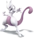  ambiguous_gender anthro barefoot legendary_pok&eacute;mon looking_at_viewer mewtwo nintendo nude official_art pok&eacute;mon raised_arm solo standing super_smash_bros unknown_artist video_games 