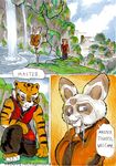  anthro better_late_than_never comic daigaijin english_text feline female kung_fu_panda male mammal master_tigress shifu text tiger 