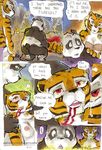  anthro areola bear better_late_than_never big_breasts breasts comic daigaijin english_text erect_nipples feline female kung_fu_panda male mammal master_tigress nipples panda po text tiger 