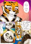  anthro bear better_late_than_never comic daigaijin english_text feline female kung_fu_panda male mammal master_tigress panda po text tiger 