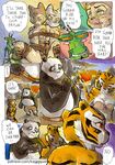  anthro arthropod bear better_late_than_never big_breasts breasts comic daigaijin english_text feline female feral insect kung_fu_panda male mammal mantis master_mantis master_tigress panda po text tiger 